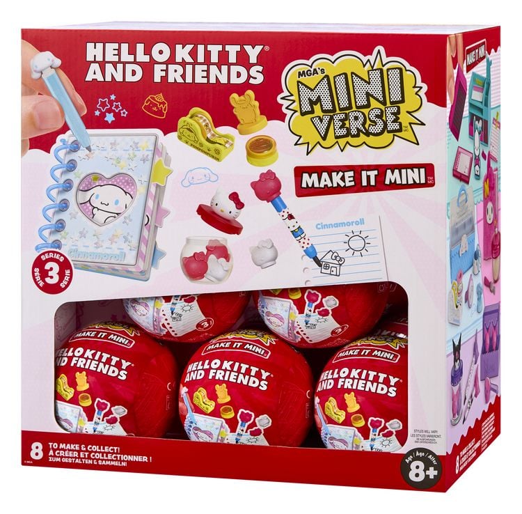 Produktbild: MGA's Miniverse - Make It Mini Hello Kitty Series 3 Asst in PDQ