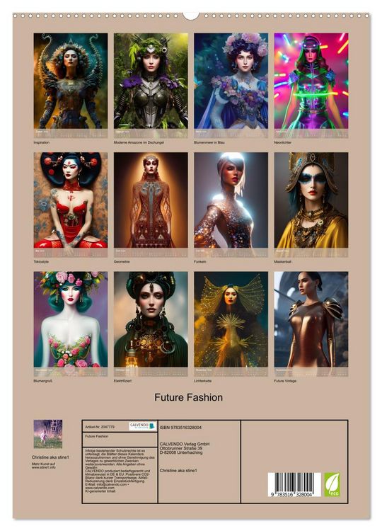 Produktbild: Future Fashion (hochwertiger Premium Wandkalender 2026 DIN A2 hoch), Kunstdruck in Hochglanz