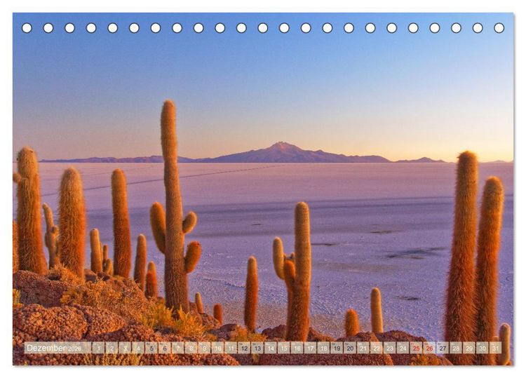 Produktbild: Entdecke Bolivien (Tischkalender 2026 DIN A5 quer), CALVENDO Monatskalender
