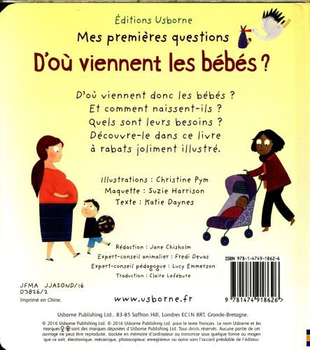 Produktbild: D'o&ugrave; viennent les b&eacute;b&eacute;s ?