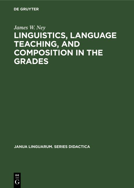 Produktbild: Linguistics, language teaching, and composition in the grades