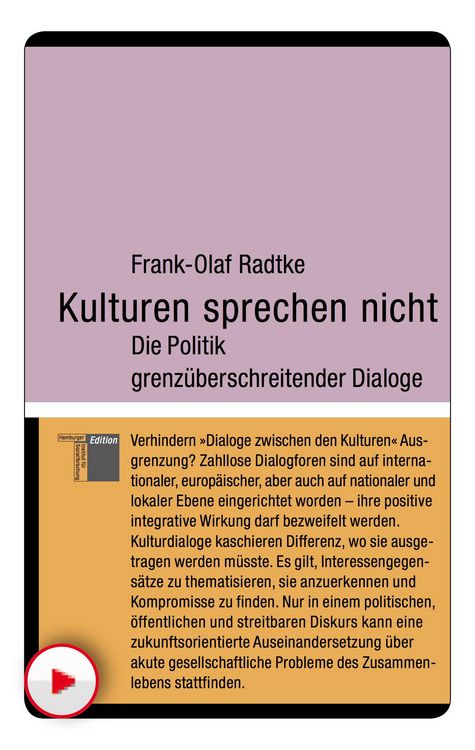 Produktbild: Kulturen sprechen nicht