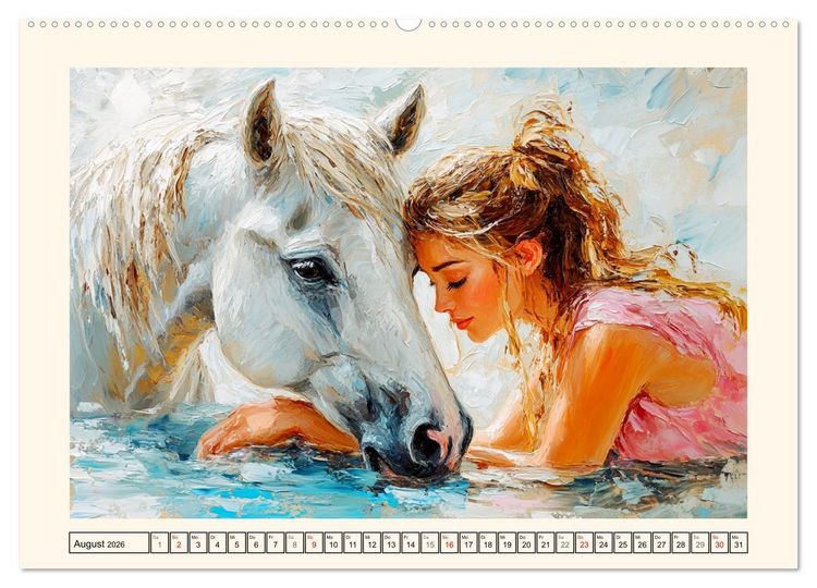 Produktbild: Seelenverwandte. Frauen und Pferde. Die Magie der Verbundenheit (hochwertiger Premium Wandkalender 2026 DIN A2 quer), Kunstdruck in Hochglanz