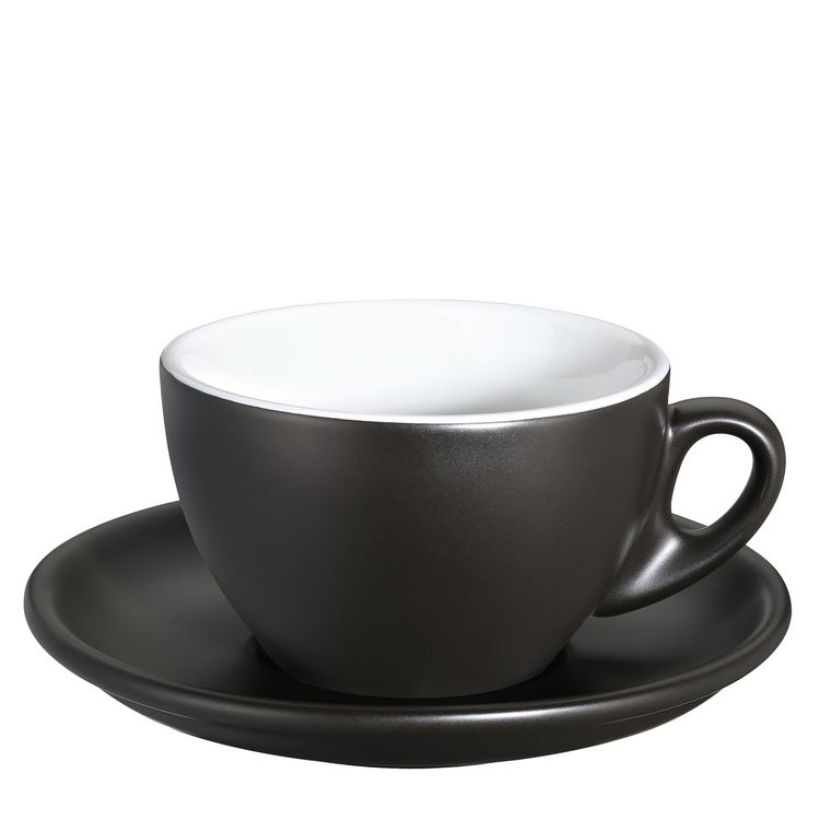 Produktbild: cilio Cappuccinotasse ROMA Schwarz matt Cappuccinotasse ROMA Schwarz matt