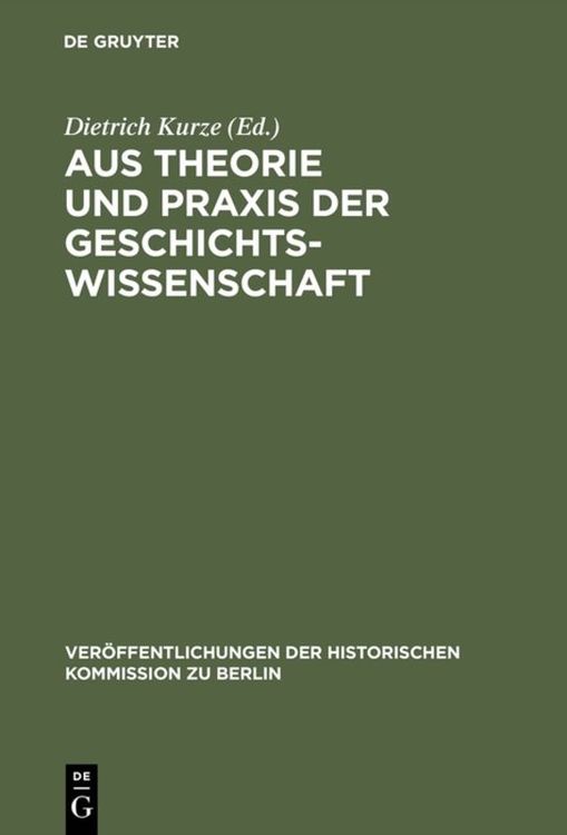 Produktbild: Aus Theorie und Praxis der Geschichtswissenschaft