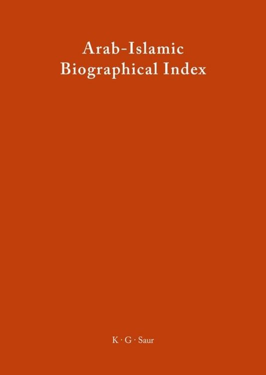 Produktbild: Arab-Islamic Biographical Index