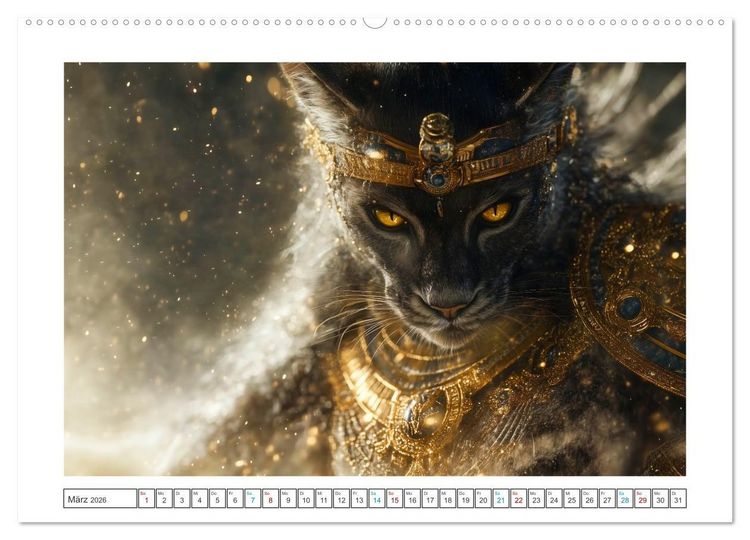 Produktbild: Die G&ouml;tter des Nils (hochwertiger Premium Wandkalender 2026 DIN A2 quer), Kunstdruck in Hochglanz