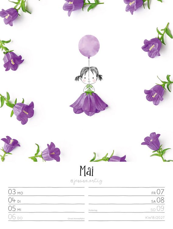 Produktbild: Little Dreams Wochenplaner Kalender 2027