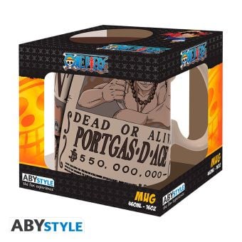 Produktbild: ONE PIECE - Mug - 460ml - Wanted Ace - cardboard box