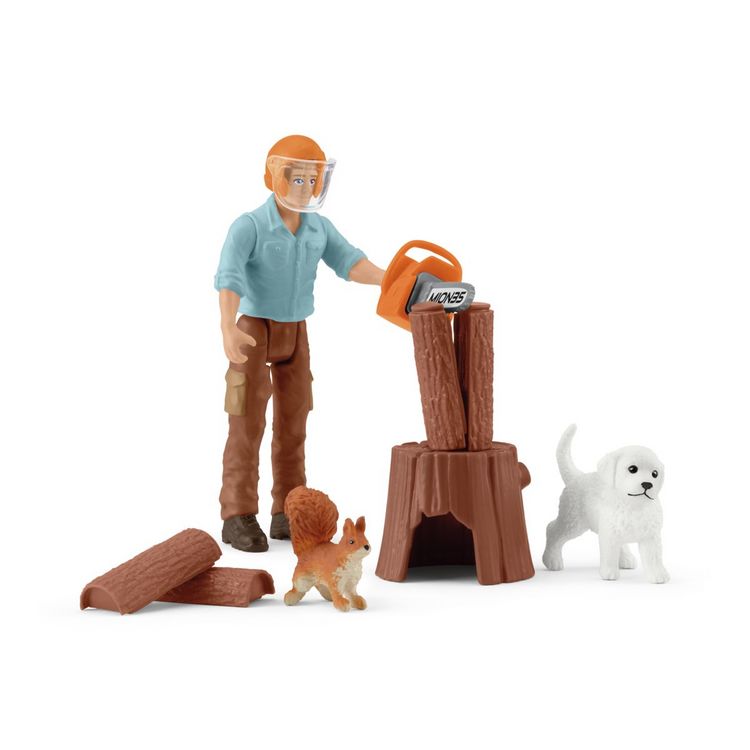 Produktbild: schleich&reg; 81475 - Pocket Set, F&ouml;rster, 12-teilig, Spielset