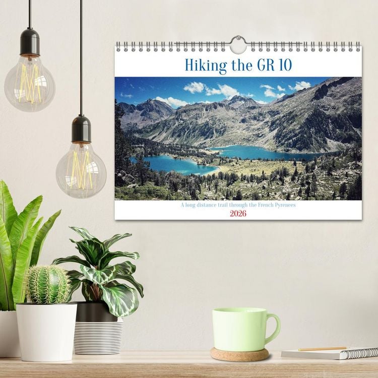 Produktbild: Hiking the GR 10 A long distance trail through the French Pyrenees (Wall Calendar 2026 DIN A4 landscape), CALVENDO 12 Month Wall Calendar
