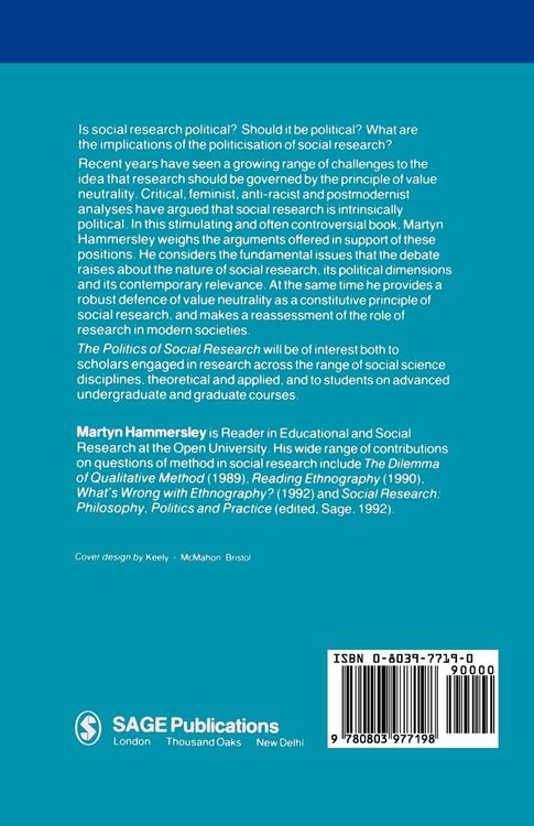 Produktbild: The Politics of Social Research