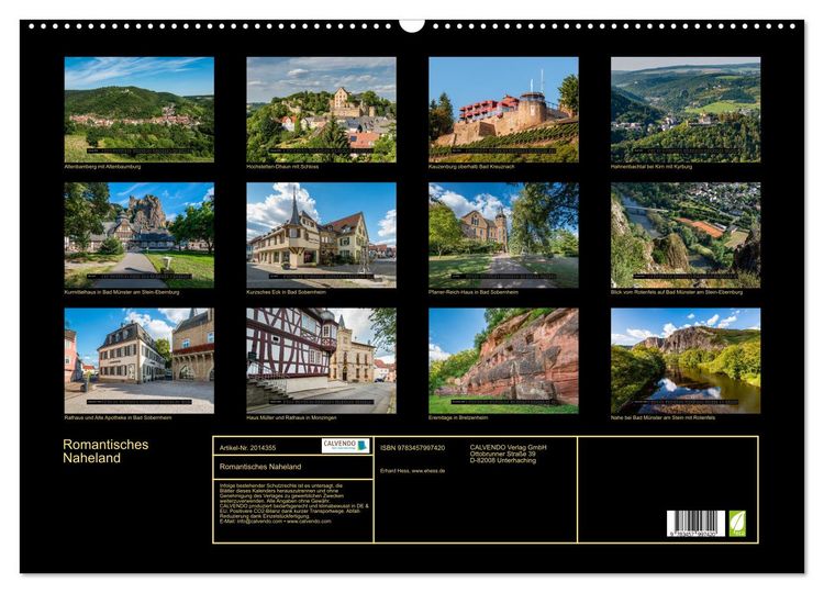 Produktbild: Romantisches Naheland (Wandkalender 2026 DIN A2 quer), CALVENDO Monatskalender