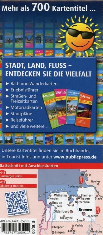 Produktbild: Motorradkarte Ostfriesland - Wesermarsch - Cuxland
