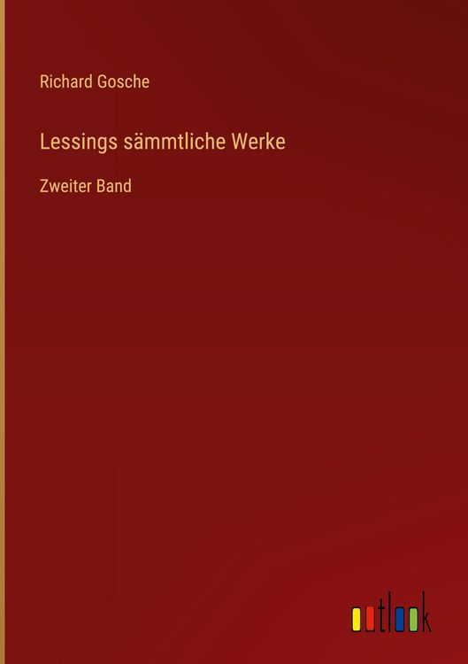 Produktbild: Lessings s&auml;mmtliche Werke