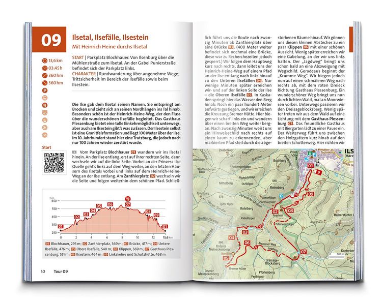 Produktbild: KOMPASS Wanderf&uuml;hrer Harz, 60 Touren mit Extra-Tourenkarte