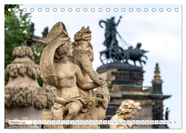Produktbild: Dresden und Elbsandsteingebirge (Tischkalender 2026 DIN A5 quer), CALVENDO Monatskalender