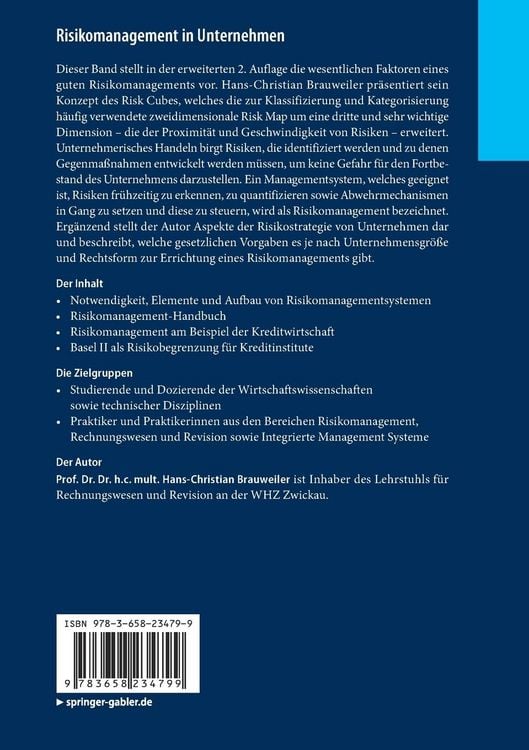 Produktbild: Risikomanagement in Unternehmen