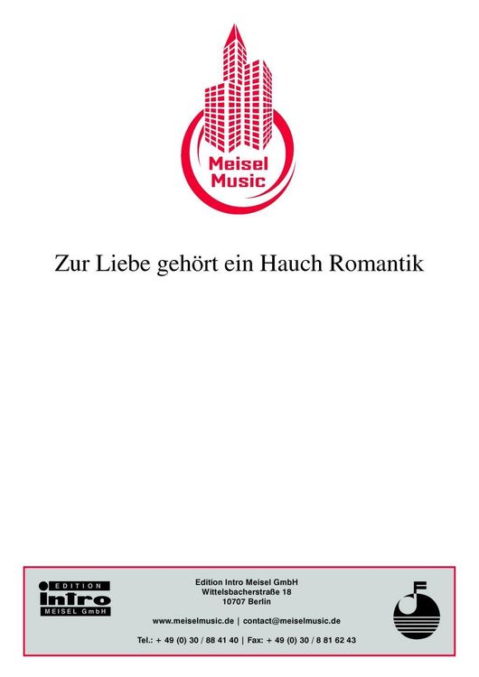 Produktbild: Zur Liebe geh&ouml;rt ein Hauch Romantik