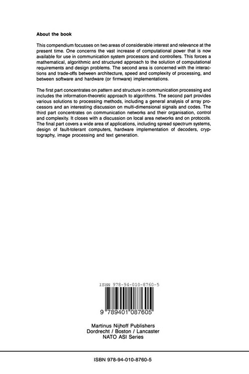 Produktbild: The Impact of Processing Techniques on Communications
