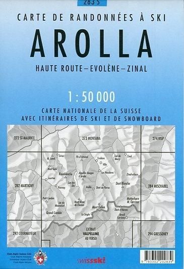 Produktbild: 283S Arolla Schneesportkarte