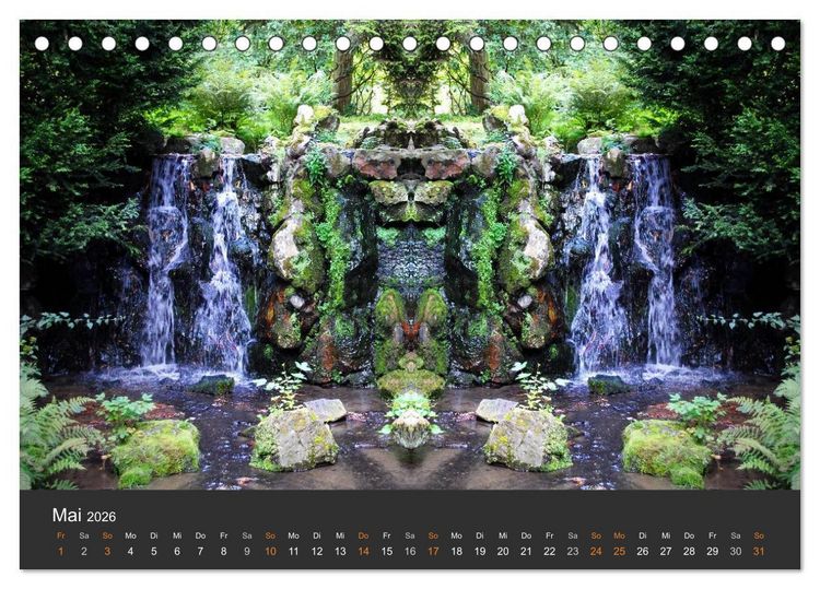Produktbild: Spiegelwelten - Im Reich der Naturwesen (Tischkalender 2026 DIN A5 quer), CALVENDO Monatskalender