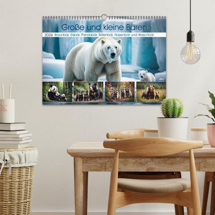 Produktbild: Gro&szlig;e und kleine B&auml;ren (Wandkalender 2026 DIN A3 quer), CALVENDO Monatskalender