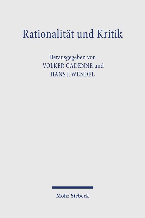 Produktbild: Rationalit&auml;t und Kritik