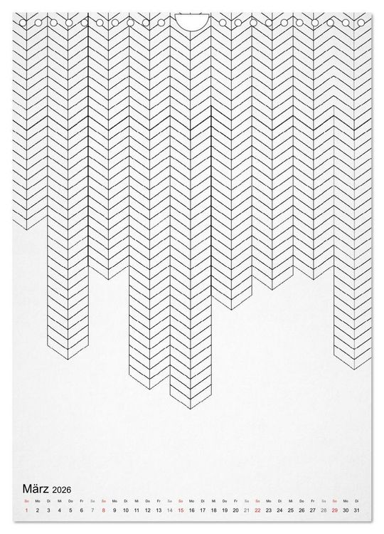 Produktbild: Geometric Graphik Art (Wandkalender 2026 DIN A4 hoch), CALVENDO Monatskalender