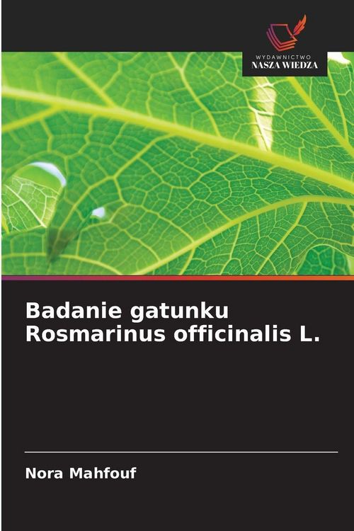 Produktbild: Badanie gatunku Rosmarinus officinalis L.