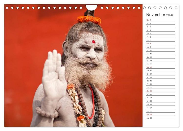 Produktbild: Farbenfrohes aus Indien (Wandkalender 2026 DIN A4 quer), CALVENDO Monatskalender