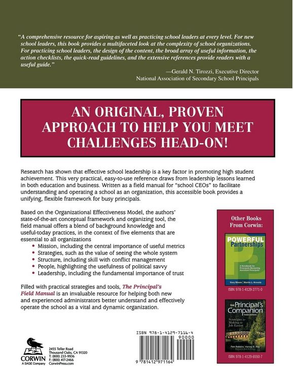 Produktbild: The Principal's Field Manual