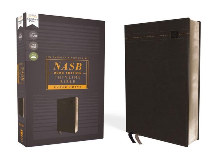 Produktbild: Nasb, Thinline Bible, Large Print, Leathersoft, Black, Red Letter Edition, 2020 Text, Comfort Print
