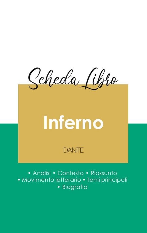 Produktbild: Scheda libro Inferno nella Divina commedia di Dante (analisi letteraria di riferimento e riassunto completo)