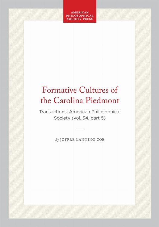 Produktbild: Formative Cultures of the Carolina Piedmont
