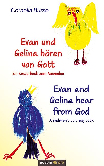 Produktbild: Evan und Gelina h&ouml;ren von Gott &ndash; Ein Kinderbuch zum Ausmalen