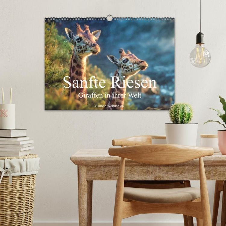 Produktbild: Sanfte Riesen - Giraffen in ihrer Welt (Wandkalender 2027 DIN A3 quer), CALVENDO Monatskalender