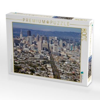 Produktbild: CALVENDO Puzzle SAN FRANCISCO Aussicht von Twin Peaks | 1000 Teile Lege-Gr&ouml;&szlig;e 64x48cm Foto-Puzzle f&uuml;r gl&uuml;ckliche Stunden