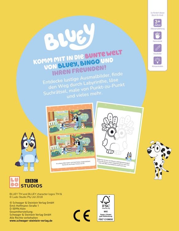 Produktbild: Bluey R&auml;tsel-Mal-Spa&szlig;