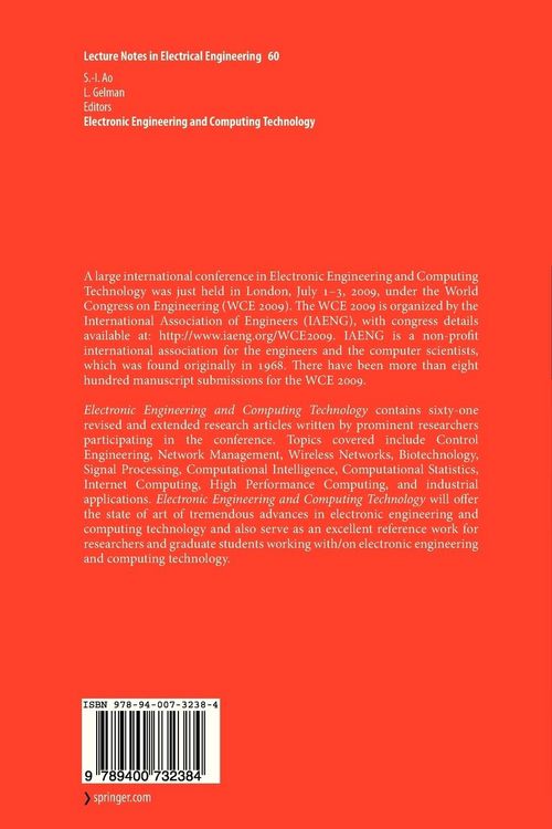 Produktbild: Electronic Engineering and Computing Technology