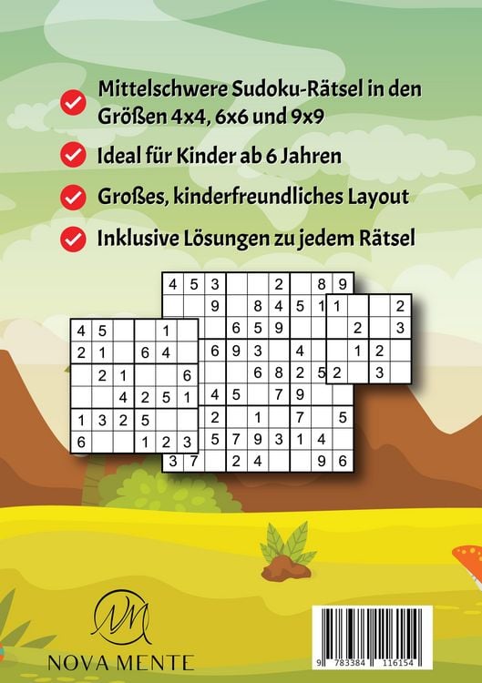 Produktbild: Sudoku Lernspa&szlig; f&uuml;r Kinder ab 6 Jahren