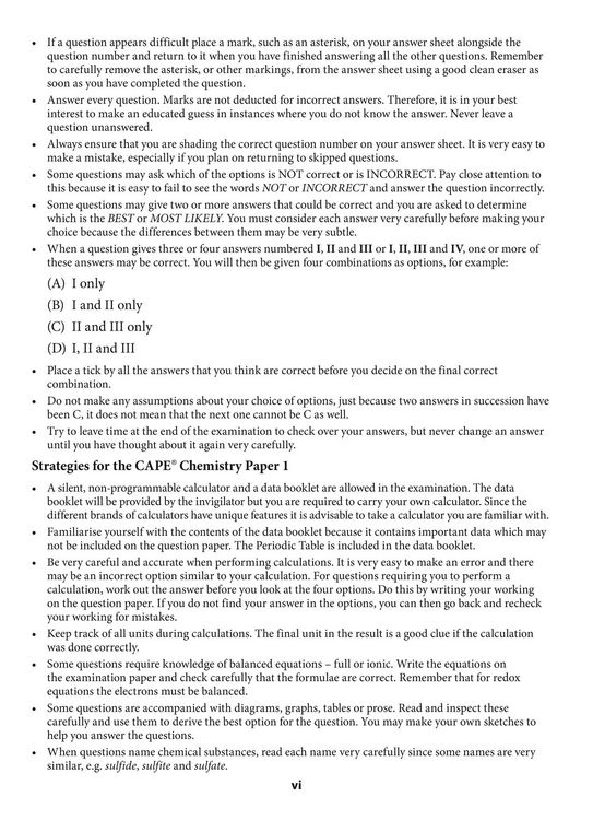 Produktbild: Collins Cape Chemistry - Cape Chemistry Multiple Choice Practice