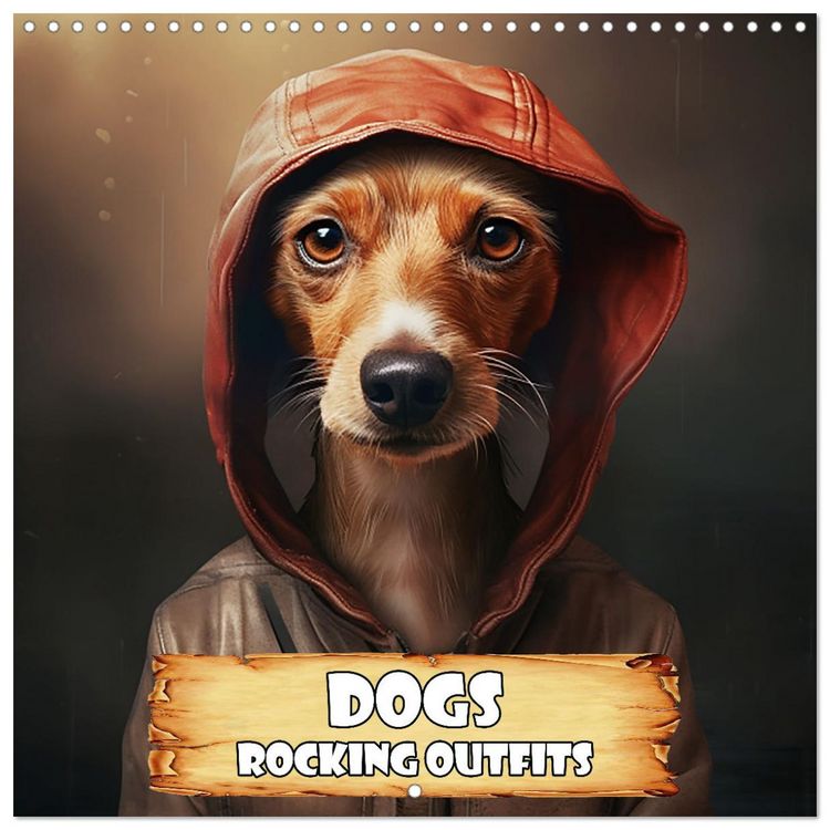 Produktbild: Dogs rocking outfits (Wall Calendar 2026 12 &times; 12 Inch) CALVENDO 12 Month Wall Calendar