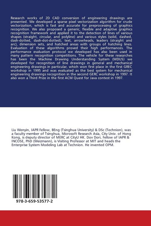 Produktbild: Algorithms for 2D Engineering Drawings Recognition