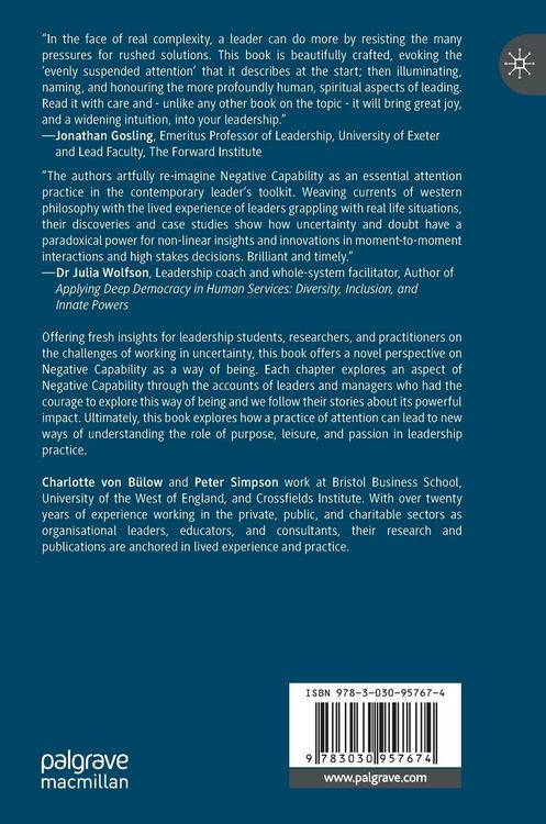 Produktbild: Negative Capability in Leadership Practice