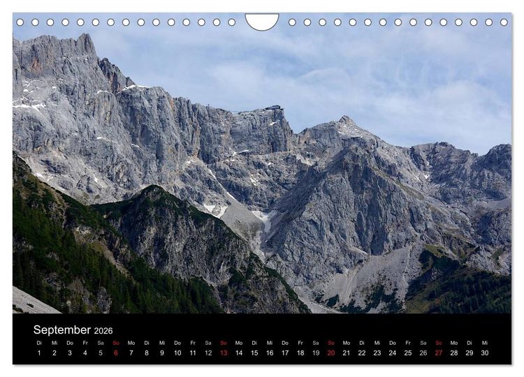 Produktbild: Der Dachstein - Massiv in den Alpen (Wandkalender 2026 DIN A4 quer), CALVENDO Monatskalender