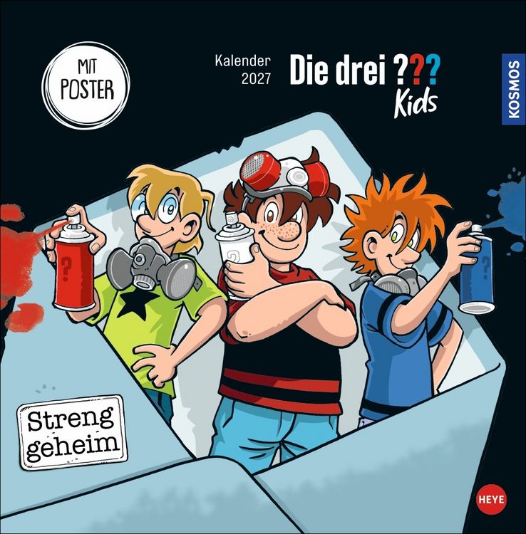 Produktbild: Die drei ??? Kids Broschurkalender 2027
