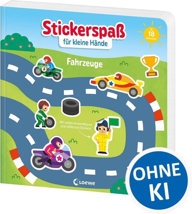 Produktbild: Stickerspa&szlig; f&uuml;r kleine H&auml;nde - Fahrzeuge
