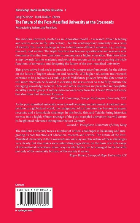 Produktbild: The Future of the Post-Massified University at the Crossroads
