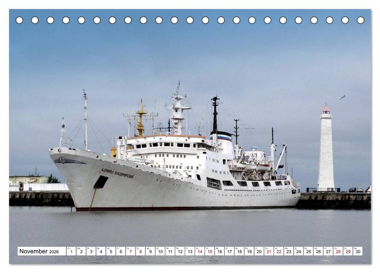 Produktbild: Festungsstadt Kronstadt - Schl&uuml;ssel zu Sankt Petersburg (Tischkalender 2026 DIN A5 quer), CALVENDO Monatskalender